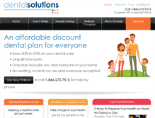 Tablet Screenshot of edentalsolutions.com